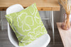 DOGWOOD SKETCH LIME Accent Pillow By Kavka Designs