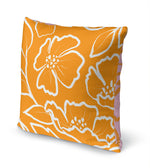 DOGWOOD SKETCH ORANGE Accent Pillow By Kavka Designs