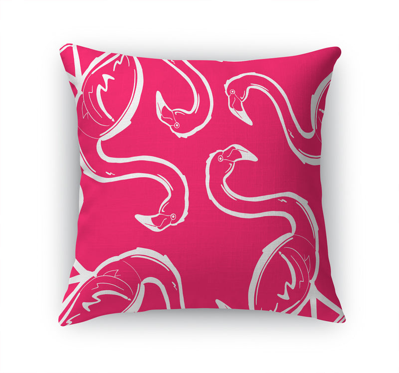 FLAMINGO MINGLE FUCHSIA Accent Pillow By Kavka Designs