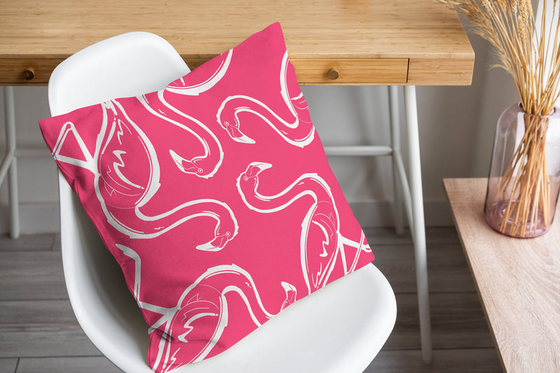 FLAMINGO MINGLE Accent Pillow By Kavka Designs