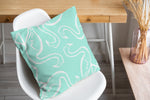 FLAMINGO MINGLE MINT Accent Pillow By Kavka Designs