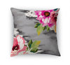 BRIGHT FLORAL GREY Accent Pillow By Kavka Designs