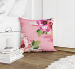 BRIGHT FLORAL PINK Accent Pillow By Kavka Designs