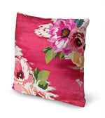 BRIGHT FLORAL RUBY Accent Pillow By Kavka Designs