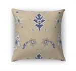 BABYLON BEIGE & BLUE Accent Pillow By Marina Gutierrez