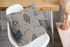 BABYLON BLUE & GREY Accent Pillow By Marina Gutierrez