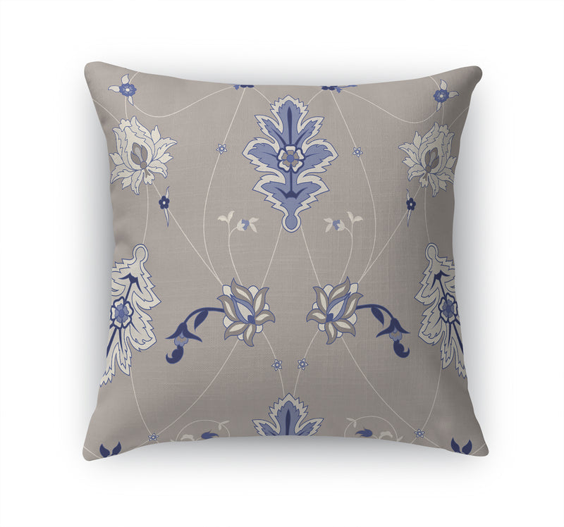 BABYLON GREY & BLUE Accent Pillow By Marina Gutierrez