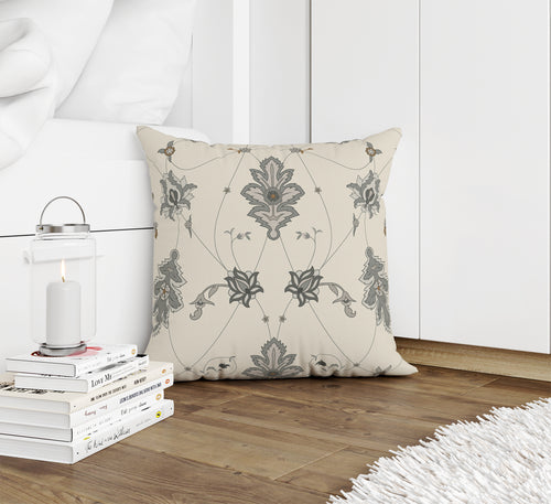 BABYLON GREY Accent Pillow By Marina Gutierrez