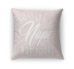NOPE PINK Accent Pillow By Kavka Designs