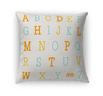 ALPHABET Accent Pillow By Kavka Designs