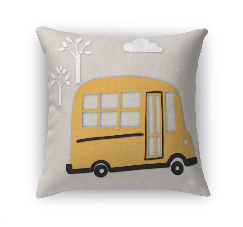 ROAD BUS Accent Pillow By Kavka Designs