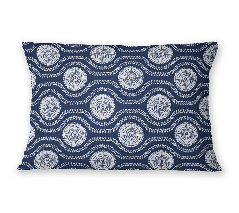 OPHELIA NAVY Lumbar Pillow By Kavka Designs