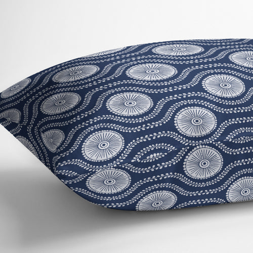 OPHELIA NAVY Lumbar Pillow By Kavka Designs