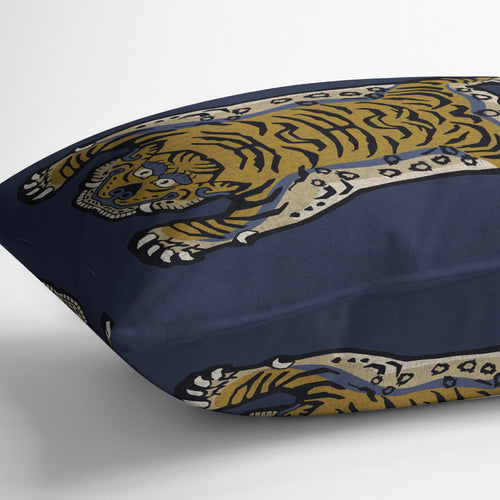 TIBETAN SNOW TIGER Lumbar Pillow By Kavka Designs