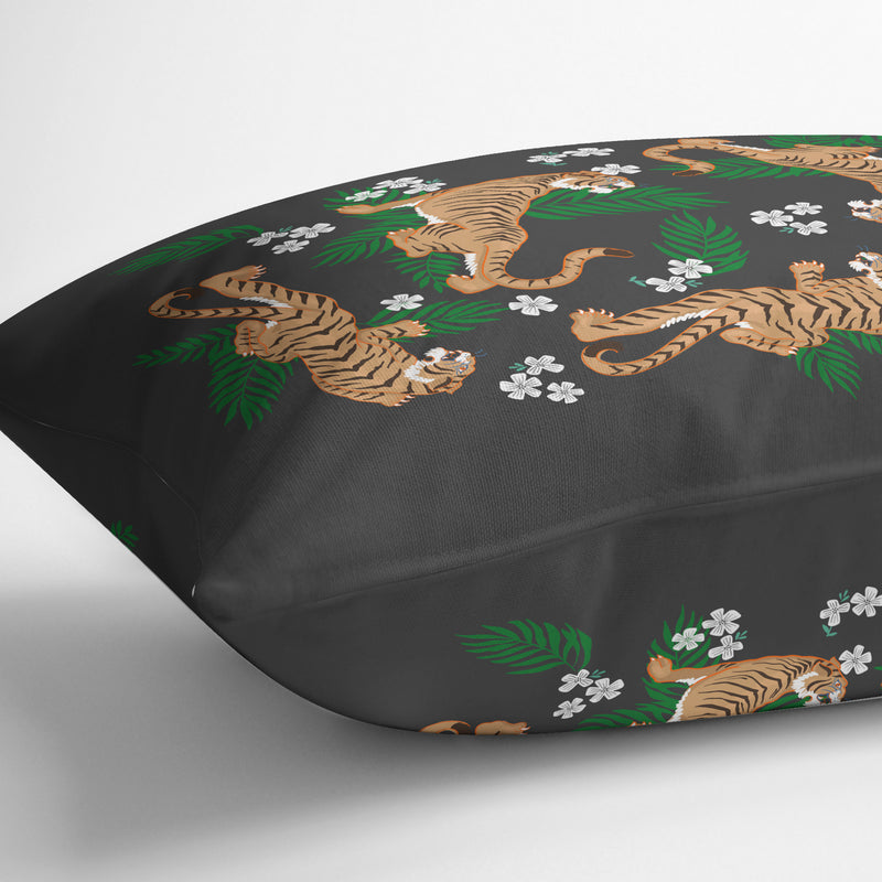 TIGER FLORAL Lumbar Pillow By Kavka Designs