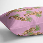 TIGER PALM PINK Lumbar Pillow By Kavka Designs