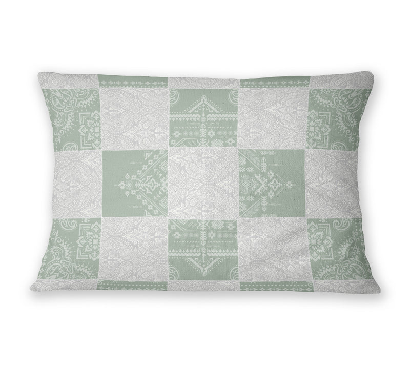 CHECKER PATCH Lumbar Pillow By Kavka Designs