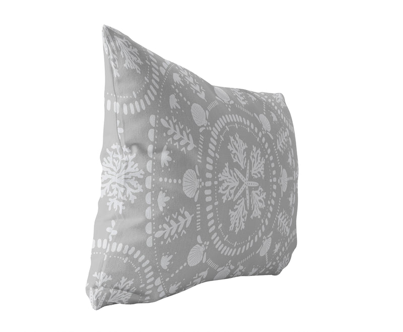 COASTAL MANDELA Lumbar Pillow By Kavka Designs