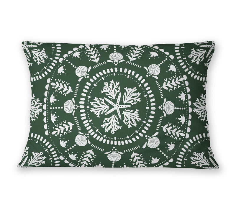 COASTAL MANDELA Lumbar Pillow By Kavka Designs