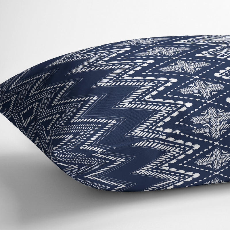 PALM CHEVRON Lumbar Pillow By Kavka Designs