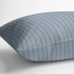 STRIPED SNAKE LIGHT BLUE Lumbar Pillow By Kavka Designs