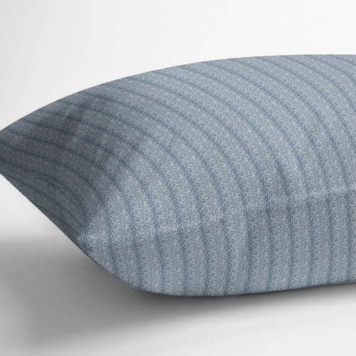 STRIPED SNAKE LIGHT BLUE Lumbar Pillow By Kavka Designs