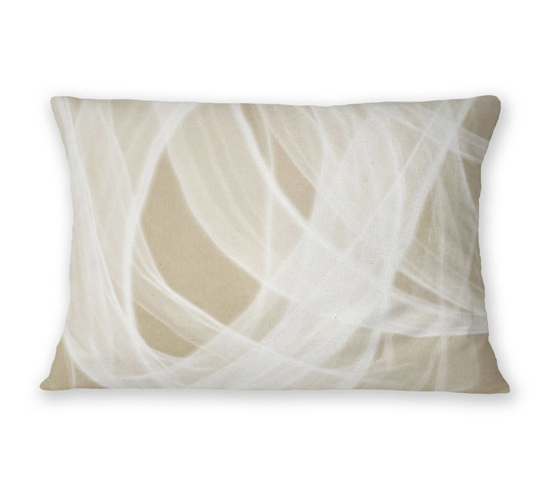 RIBBONS Lumbar Pillow By Lina Lieffers