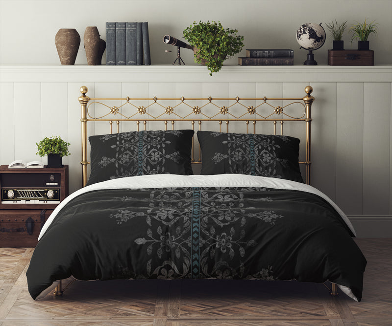 WOOD BLOCK CENTER Comforter Set By Kavka Designs