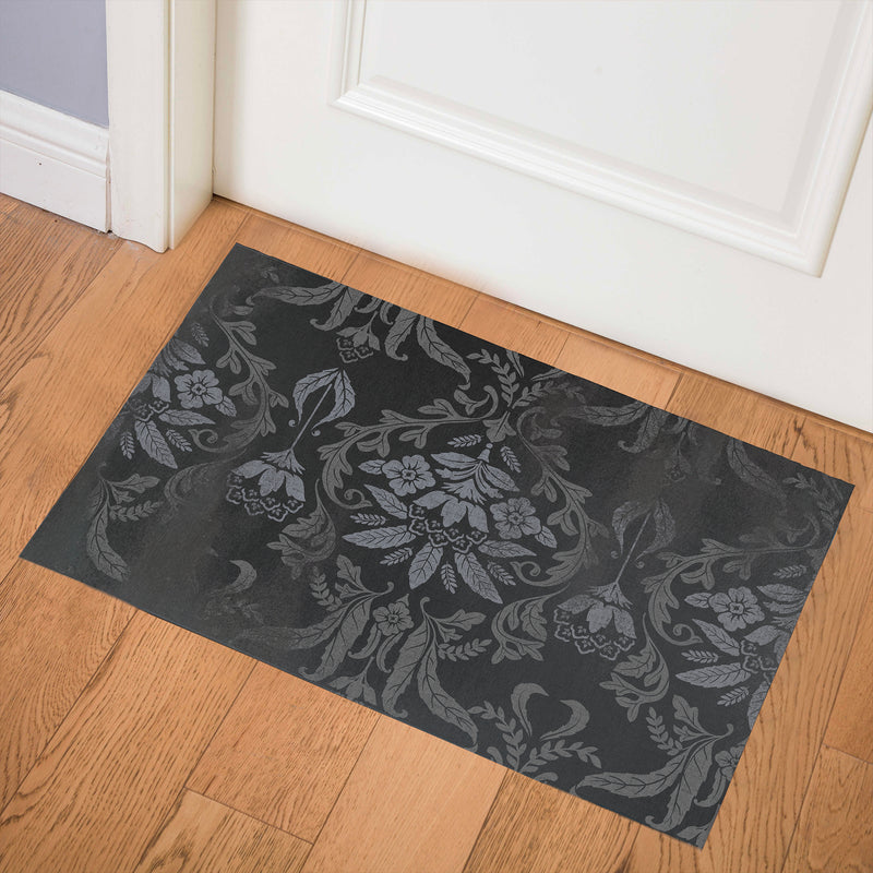 DAMASK BUD Indoor Floor Mat By Kavka Designs