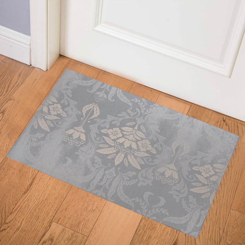 DAMASK BUD Indoor Floor Mat By Kavka Designs