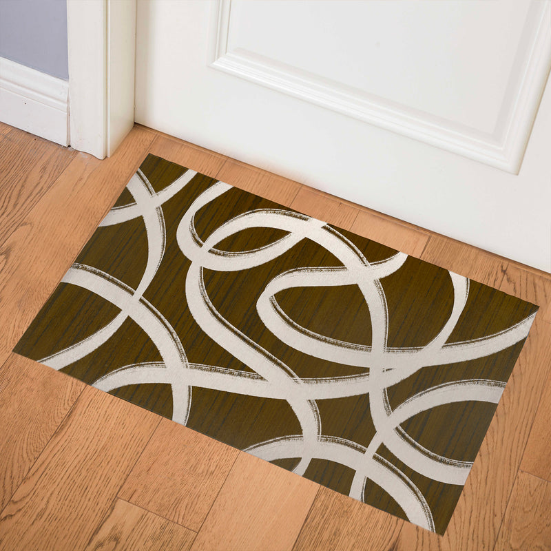 RIBBONS Indoor Floor Mat By Kavka Designs