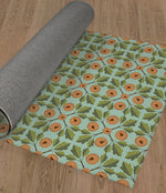 PUMPKIN TILE Indoor Floor Mat By Kavka Designs