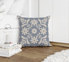 FLORET DENIM BLUE Accent Pillow By Kavka Designs