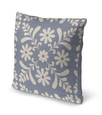 FLORET DENIM BLUE Accent Pillow By Kavka Designs