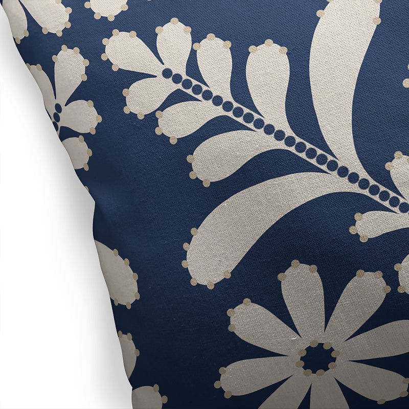 FLORET NAVY Accent Pillow By Kavka Designs