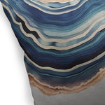 AGATE SLICE Linen Throw Pillow By Becca Dell'Arciprete