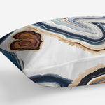 AGATE SLICE Linen Throw Pillow By Becca Dell'Arciprete