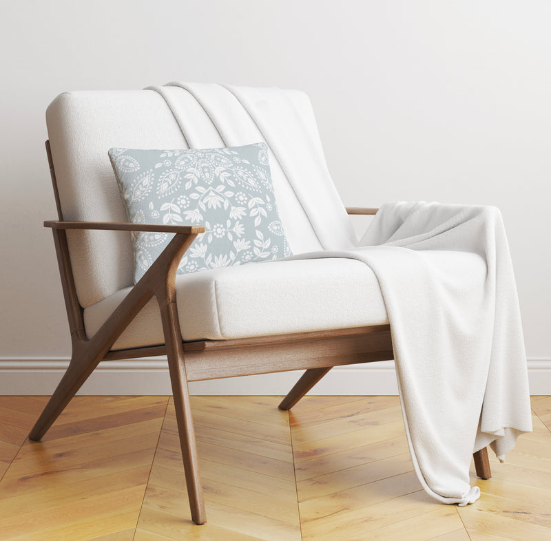 BOHO FLORAL Linen Throw Pillow By Kavka Designs