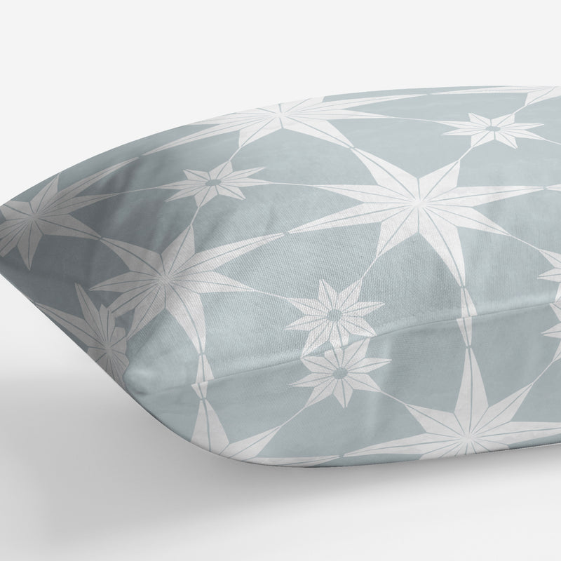 STAR STRUCK BLUE Linen Throw Pillow By Kavka Designs