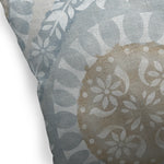 WATERCOLOR MEDALLION  Linen Throw Pillow By Kavka Designs