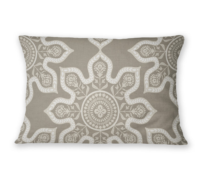 MULTI MANDELA BOLD Linen Throw Pillow By Kavka Designs