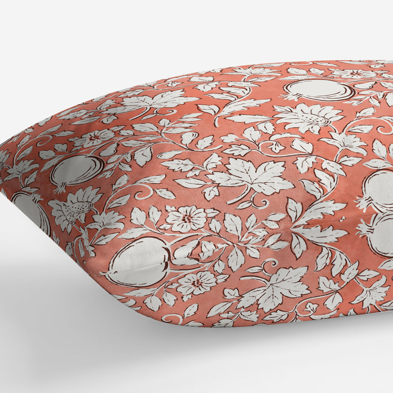 POMEGRANATE Linen Throw Pillow By Kavka Designs