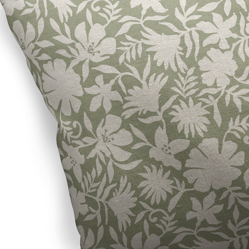 MINI FLORAL Linen Throw Pillow By Kavka Designs