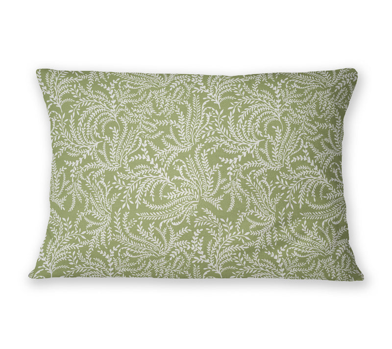 WAVING FOLIAGE Linen Throw Pillow By Kavka Designs