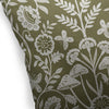 AUTUMN BUTTERFLY GARDEN Linen Throw Pillow By Kavka Designs