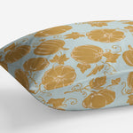 PUMPKIN PATCH Linen Throw Pillow By Jenny Lund