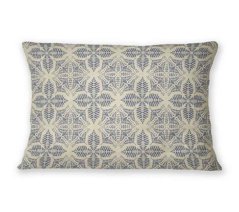 WATERCOLOR FERN TILE Linen Throw Pillow By Jenny Lund