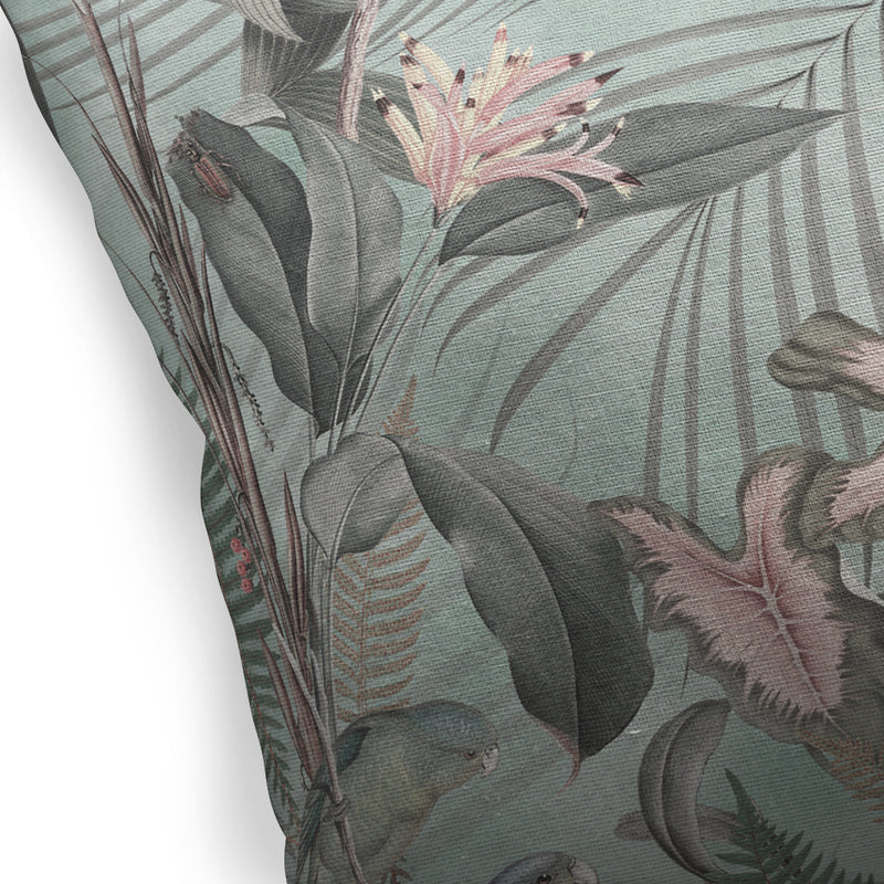 TROPICAL JUNGLE Linen Throw Pillow By Marina Gutierrez