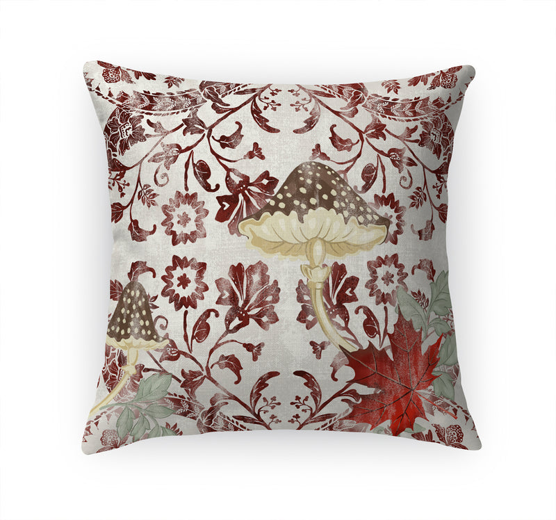 IN THE WOODS Linen Throw Pillow By Jenny Lund