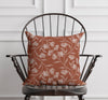 FALLING FLORAL Linen Throw Pillow By Jenny Lund